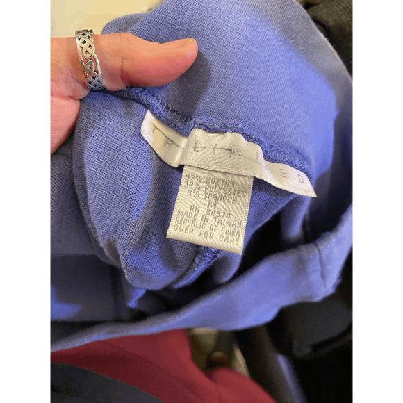 The Limited Blue Purple Stretchy Skinny Leg Cut Leggings Pants Size Medium - Picture 3 of 5